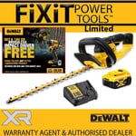 DeWalt DCMHT563P1 18v 55cm Cordless Hedge Trimmer Cutter & 5.0Ah Battery Kit New