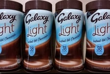 4 x Jars Galaxy Light Hot Chocolate Instant Choc Drink Low Sugar Calorie