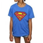 Superman Girls Logo Cotton T-Shirt - 7-8 Years