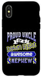 Coque pour iPhone X/XS Down Syndrome Uncle Awesome Neveu / Ruban graphique