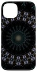 iPhone 13 Dark Fantasy Mandala Pattern Yellow And Blue Case