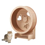 Cat Scratchboard Cat Wheel Exercice Cat Climbing Tree House Running Spinning Toy for Cats Wheel Movement, Cat Indoor Activity Center (Size: Large)