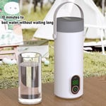 New 400mL Heated Travel Kettle Small Water Boiler Cordless Rechargeable Electr