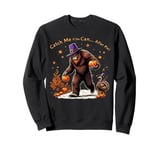 Thanksgiving Bigfoot Pilgrim Turkey Catch Me If You Can Sweatshirt