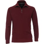 Sweat-shirt Casa Moda  Pull-over Demi-Zip Bordeaux