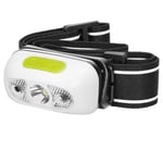 Virone LT-1 Lampe frontale LED Rechargeable avec Interrupteur Sans Contact Chargeur USB et Tête Mobile