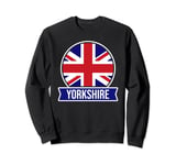 Yorkshire - English county name Union Jack flag design Sweatshirt