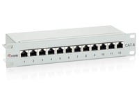 Equip 208014, Gigabit Ethernet, 1000 Mbit/S, Rj-45, Cat6, Cat6e, Grå, Stål