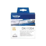 Flerfunktionsetiketter - BROTHER - DK-11204 - Vit - 400 etikett(er)