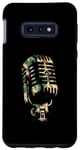 Coque pour Galaxy S10e Microphone camouflage – Vintage Singer Live Music Lover