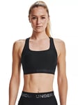 Under Armour Crossback Sports Bra, Black / Jet Gray