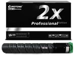 2x PRO Cartridge BLACK for Ricoh Aficio MP C-2550-spf MP C-2530