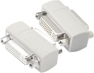 Coupleur Dvi Femelle Vers Femelle, Dvi24+5/Dvi-I Serial Cable Extender Pour Étendre Et Connecter Deux Câbles Dvi¿2-Pack¿[CAB131804]