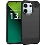 Cool Black Carbon Case for Xiaomi Redmi Note 13 Pro 5G