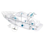 Marine Resistor Terminator Male Terminator 5 Core For NMEA 2000