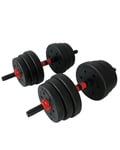 LEVITY Premium Fitness Dumbbell & Barbell weightset 20kg