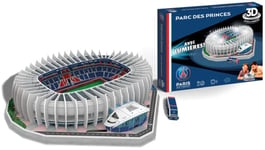 Megableu- Puzzle Parc des Princes 3D-Lumières Intégrées-Equipe de Foot du Paris Saint Germain-111 Pièces Numérotées-A Monter Seul ou en Famille-A Partir de 7 Ans, 678326, Stade PSG LED