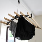 Etendoir à Linge Suspendu  - Noir- 1.8m Kukoo