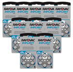 60 Rayovac Implant Pro Size 675 MF PR44 Batteries Hearing Aid Cochlear Implants