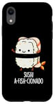 Coque pour iPhone XR Jeu de mots amusant Sushi A-Fish-Cionado