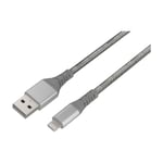 Dacota Platinum USB-Lightning-kabel 1M, grå