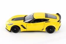 WELLY - Voiture de 2017 jaune – CHEVROLET Corvette Z06 - 1/24 - WEL24085GE