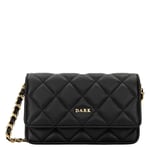 DARK Leather Quilted Mini Bag Black