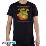 Teenage Mutant Ninja Turtles No Slice Left Behind T-Shirt Svart (X-Large)