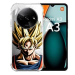 Cokitec Coque Renforcée pour Xiaomi Redmi A3 Manga Dragon Ball Sangoku Portrait