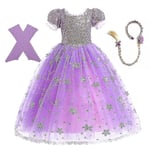 Princess Rapunzel Klänning För tjejer Eleganta lila klänningar Fancy karnevalsdräkt Barnbal Aftonklänningar Halloween Rollspel Klänningar Z X 2Y Tag-100 Rapunzel Sets 03