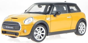 WELLY - Voiture citadine MINI COOPER Hatch de 2015 de couleur orange - 1/18 -...