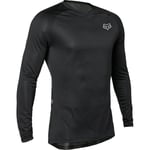 Fox Racing Tecbase Ls Black Premier Layer MTB T-Shirt Technique De Trubri Bike