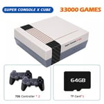 Console de jeux vidéo rétro classique  émulateur  Super Cube X avec 50000 jeux pour PSP PS1 DC Cube 64G 706W 2