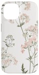 Coque pour iPhone 14 Rose pastel Fleurs sauvages Fleurs sauvages Vintage Botanique