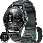 Montre Connect??E Homme Avec Appel Bluetooth 5.0/Num??Rotation, Smartwatch Compatible Samsung Huawei Xiaomi Android Ios Podometre Etanche Ip68 Gps Partag?? Montre Sport Cardiofrequencemetre (Noir)