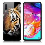 Samsung Fantasy Galaxy A70 kuoret - Tiikeri Monivärinen