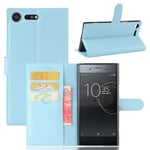 Sony Xperia XZ Premium      PU Wallet Case    [Lightblue]