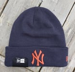 NY YANKEES Midnight Navy New Era MLB Baseball BEANIE HAT UNISEX New York Stock1