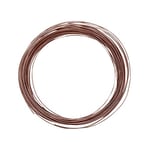 Vaessen Creative Fil Aluminium - Marron - 15 m x 0,8 mm - Souple - Chocolate - pour Loisirs Créatifs, Perlage et Bijoux