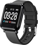 Montre Connectée Femmes Homme Enfant Ip68 Etanche Bracelet Connecté Écran Coloré Smartwatch Avec Cardio Podometre Sommeil Réveil Notifications Pour Iphone Huawei Samsung Xiaomi Son[Dzb136050]