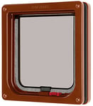 Cat Mate Lockable Cat Flap - Brown 304b