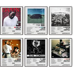 Kendrick Lamar Signed Limited Posters Music Album Cover Poster Print Room Aesthetic Canvas Wall Art Prints Girl and Boy Teens Dorm Bedroom Room Wall Decor (8"x10" UNFRAMED)