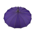 Vintage Pagoda Paraply Bröllop Bröllopsfest Sol Regn UV-skyddande Paraply Purple