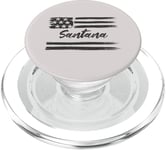 Santana – Nom personnalisé, étoiles et rayures, drapeau des États-Unis PopSockets PopGrip pour MagSafe