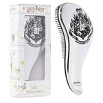 Harry Potter Brosse à Cheveux Démêlante, Detangling Hair Brush, Idée Cadeau Femme Fille, Accessoire Officiel (Argenté)