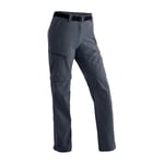 maier sports - 233003 Pantalon convertible séchage rapide et imperméable - Femme - gris (Graphite-949) - 22