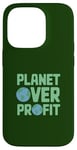 Coque pour iPhone 14 Pro Journée de la Terre Planet Over Profit 2025