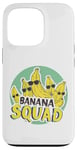 Coque pour iPhone 13 Pro Banana Squad Lunettes de soleil amusantes assorties Motif fruits