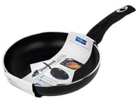 26cm Diamond Frying Pan Gas Electric Induction Long Handle SOLID Aluminium