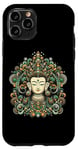 Coque pour iPhone 11 Pro Vajrayana Bouddhisme Tibétain Vert Tara Déesse